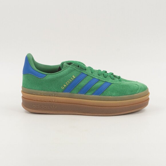 Adidas Women's Originals Gazelle Bold 'Green - Blue' IE1370 size 7 - Picture 1 of 8
